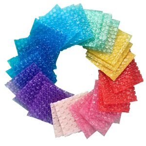 Confezione regalo 100pcs Love Heart Shaped Bubble Mailers Busta Involucro protettivo Sacchetto antiurto in plastica Sacchetti di imballaggio in schiuma Borsa ammortizzante 230209