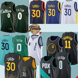 New Basketball Jerseys 0 30 11 Edition Brown Marcus Smart James Stephen Larry retrò Bird Jaylen Jayson Klay Thompson uomini bambini gilet magliette