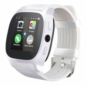 Precio de f￡brica al por mayor T8 Bluetooth Smart Watch with Camera Telep Mate Sim Card Ped￳metro Vida impermeable para Android IOS Smartwatch DHL