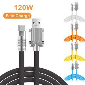 120W 6A Super Fast Charge Type C Cables Liquid Silicone Cable Quick Charge USB Cable Micro Usb Cable