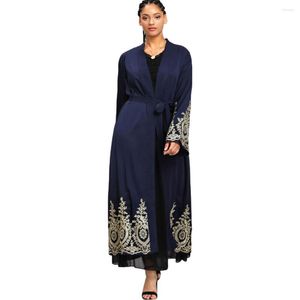 Ethnic Clothing Dubai Style Abaya Women Cardigan Muslim Burkha Jalabiya Maxi Dress Kaftan Kimono Turkey Ramadan Islamic Ladies Robe