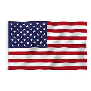 Оптовые флаги 90 * 150 см. Печатный напечаток Polyester 3 * 5ft American Flag American Flag