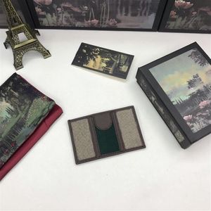 Nowa wysokiej jakości brązowe płótno oryginalne skórzane portfel damski z pudełkiem luksusowe projektanci portfela portfela męska portfel karta kredytowa Holde199t