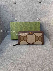 Designer Woman zipper wallet Canvas leather wallet single zipper card holder high quality Lady clutch bags Pocket money 658634