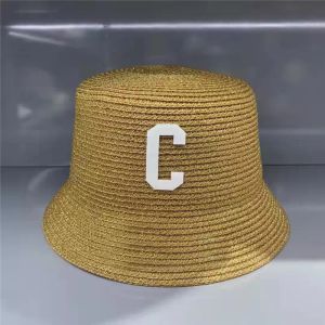 Vacation Straw Hats Stylish Luxury Designer Caps Mens Womens Bucket Hat Windbreak Cap Letter Outdoor Sunhat Classic High Quality