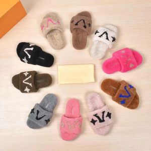 2023summer slippers Paseo Flat Comfort Mule Designer Luxury Sandals Indoor Outdoor Slides Wool Wool Rubber Slippers01