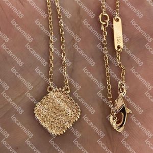 15 f￤rger Fashion Classic 4/Four Leaf Clover Charm Pendant Halsband Diamond Bangle Chain 18K Gold Agate Shell Mor-of-Pearl f￶r Womengirls Jewelry Gift Link02