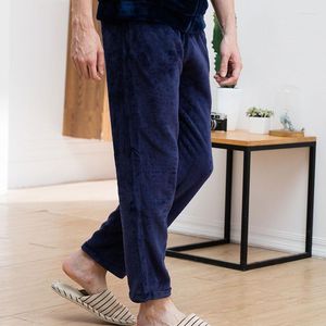 Men's Sleepwear Winter Flannel Mens Sleep Bottoms Thicken Warm Sweatpants Pajama Pants Male Fashion Home Trousers Loose Homewear MA7001