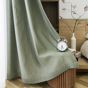 Perde Japon tarzı oturma odası için perdeler yatak odası yatak odası koyu pileli gölgeleme tam ve kalınlaşma