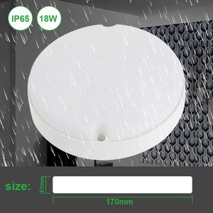 Lights Saving LED Ceiling Panel Light IP65 AC 165V -265V Waterproof Front Daylight Mirror Toilet Wall Fixture Lamp Bathroom 0209