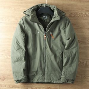 Mensjackor Spring Autumn Waterproof Outdoor vandringsvandring med huva vindbrytare fleece fodrade varma huva rockar 230210