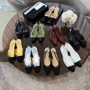 kvinnors designer klänningskor riktig läder dermal yttersula eu 35-42 h1gh kvalitet loafers designer klackar skor svarta klackar skiv designer pumpar med tjock häl sommar