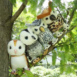 20 cm New Kawaii Creative Simulation Snowy White Owl Doll fyllda plyschdjur leksaker h￤rlig f￥gelrumsdekor f￶delsedagspresent f￶r barn nyf￶dd