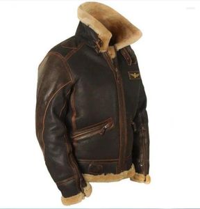 Мужские куртки осень зимняя коричневая лацка на молнии утолщенные теплые пальто кожа для мужчин pu Добавить шерсть Parkas Chaquetas hombre