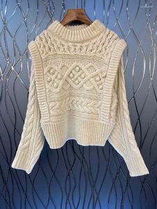 Suéteres femininos Elfstyle bege/damasco de duas em um até topo de pulôver de jumper-suéter de troca de trill fêmea