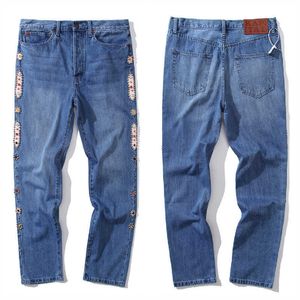 Herrenhosen, gewaschen, klassischer KAPITAL-Stil, gerade Cowboy-Hose, Herren und Damen, 11, hochwertige Baumwolle, Kapital Jeans, vielseitige Modehose