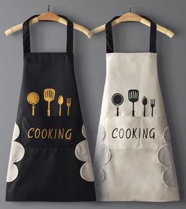 Aprons Handwiping kitchen Household Cooking Men Women Oilproof Waterproof Adult Waist Fashion Coffee Overalls Wipe Hand 221122