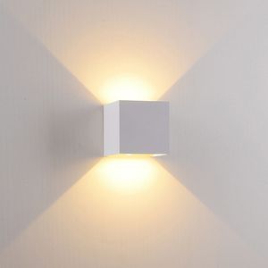 LED-aluminiumvattent￤ta v￤gglampor Vattent￤ta utomhusbelysning 7W 100-277V 3000K Intdoor Sconces Lysning varmt ljus svart-12w utomhus usalight