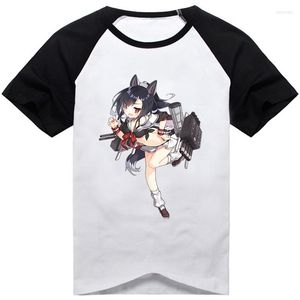 Men's T Shirts Azur Lane Anime Tshirt Sakura Empire IJN Ayanami Takao Akashi Yukikaze Unisex Casual Short Sleeve Cute Print Tee