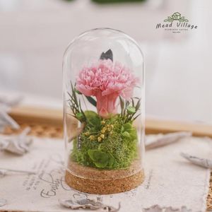 Decorative Flowers Forever DIY Material Kit Wishing Bottle Carnation Valentine's Day Mother's Romantic Gifts Gift Decorations