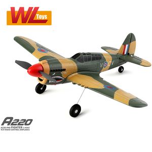 電気/RC航空機wltoys xk a220 4ch6g/3d modleスタント平面6軸安定リモートコントロールエアプレーン電気航空機屋外玩具230210