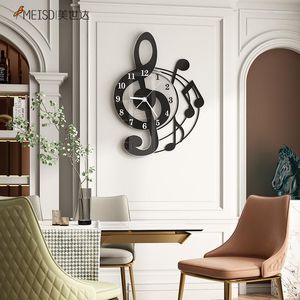 Wall Clocks Horloge Murale Vintage Clock Decorative Modern Design Black Living Room Luxury Sticker 3D Acrylic Mirror Kitchen Silent