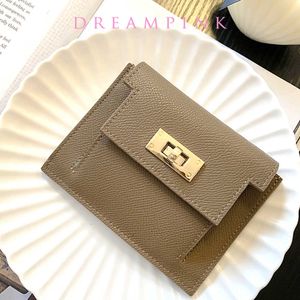 Cüzdan lüks kadınlar cüzdan küçük kilit tutucular marka tasarımı flep kısa deri kadın para çantası yeni ince kadın para çantası g230209