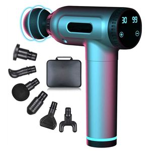 Deep Tissue Portable Massage Gun for Back Neck Muscle Relieve Quiet Brushless Motor 30 Variable Speeds 0209