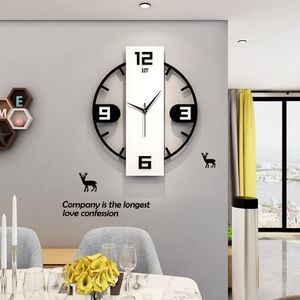Wall Clocks Home Decoration Salon Silent Quartz Smart Living Room Bedroom Office School Kitchen Decor Watches