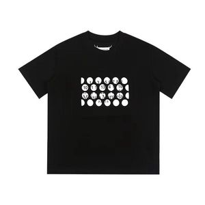 Mm margiel kvinnors t-shirt margiela sommar nisch digital logotyp tryck kortärmad lös avslappnad tidvatten män och kvinnor t-shirt