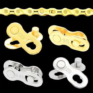 Chains Bicycle Chain Connector Lock Quick Link Road Bike Joint Buckle Master Cycling Parts Gold 6/7/8/9/10/11/12 Speed 0210
