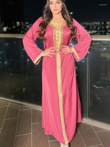 Roupas étnicas Eid Mubarak Ramadan dubai abaya jalabiya vestido com capuz Mulheres muçulmanas Diamante hijab manto kaftan vestido de casamento Islam Turkey