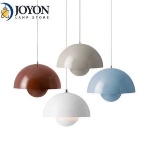 Światła nordycka kolorowa restauracja wisząca sufit Lampmodern Light Półkularny Dania Dannik Wewnętrzny salon Lampa LED Lampka 0209