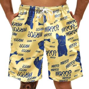 Shorts masculinos impressos homens de verão plus size tamanhos finos de calça de praia de praia Casual Casual Counts Spodenki Homme