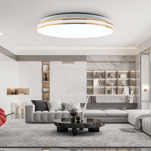 Luci VIPMOON 24W LED Lampade da soffitto Pannello integrato a montaggio superficiale per camera da letto Soggiorno Lampadario rotondo moderno a risparmio energetico 0209