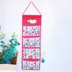 Storage Boxes Wall Hanging Bag Jewelry Cartoon Sundries Dormitory Bathroom Cosmetic Organizer