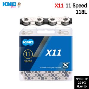 SオリジナルKMC X11シルバーブラック11-22-33スピードMTBロード自転車チェーン118リンクシマノバイクパーツのクイックリンク0210