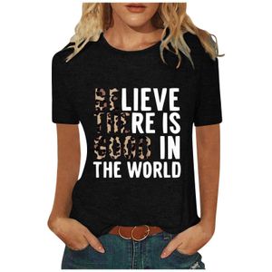 Womens Plus Size T Shirts Top Believe There Women Ist Shirt Short Sleeve