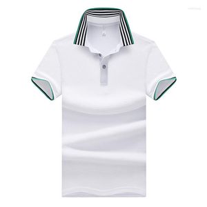 Männer Polos Cross Border Für Sommer Kurzarm Hemd Stehkragen Einfarbig Baumwolle Polo Slim Fit Koreanische-stil trend Casual T