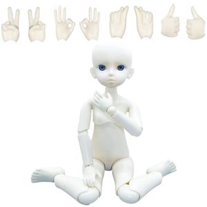 Dolls 30CM DOLL 1/6 Bjd Doll Mechanical Joint Body Naked Doll Practice Makeup Doll Kids Girls Doll Toy Gift Buy Doll Get Free Gesture 230210
