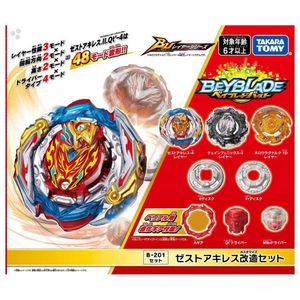 Spinning Top Original Toma Beyblade Burst Bu B201 Zest Achilles Dostosuj zestaw B201 230210