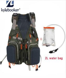Backpack pesca alla pesca a mosca Backpack per zaino sportivo per esterni Borsa per acqua per acqua 2L Bag del serbatoio della vescica Acqua Bag7279580