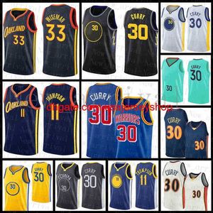 2022 Multi 11 Stephen Curry James Wiseman Basketball Jersey 30 33 Klay Thompson Breattable