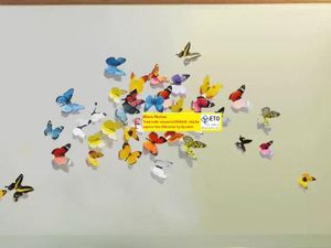 PVC 3D DIY Butterfly Wall Stickers Heminredning Poster för kök badrumslim till väggdekaler dekoration