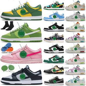 2023 Mit Box Triple Pink OW Schuhe Safari Mix Off Authentic Panda Judge Wolf Grey Pine Green Black Sneakers Argon University Red Lot 01-50 von 50