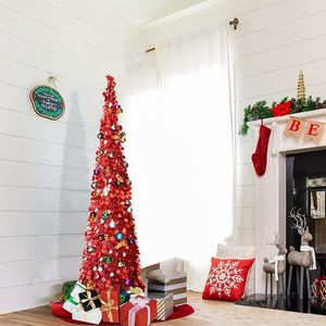 Decorações de Natal Tinsel Easy Montante Tinsel costeira árvore brilhante para Natal de férias