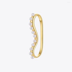 バックイヤリングenfashion pearls ear cuffs for nonpitced ears gold color women 2023ファッションジュエリーコルチキフレンズギフトe1284
