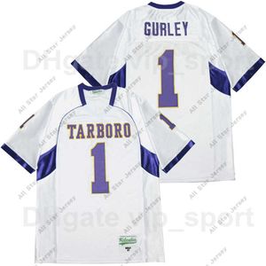 American College Football Wear Men Tarboro Varsity High School 1 Todd Gurley Jersey Football Breathable Sport Pure Cotton Team Color White All Stitched Top Quality O