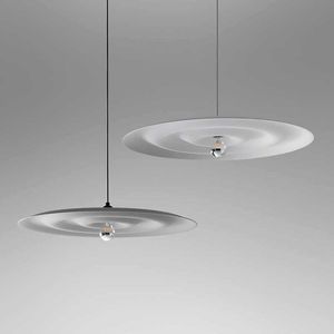 Lights Indoor Nordic Designer Pendent Lamp Minimalist Modern Restaurant Bar Ceiling Light Cafe Office Bedroom Decor White Chandelier 0209