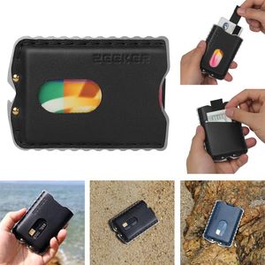 Cart￣o Zeeker Men Walets Slim Front Pocket Cartter Cartter Wallet Minimalista Handmade